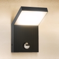 Brilagi - Aplique de parede exterior LED com sensor RIANO LED/8W/230V antracite IP65