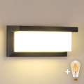 Brilagi - Aplique de parede exterior LED dimerizável BRICKY 1xE27/6W/230V 2700–6500K IP54 antracite
