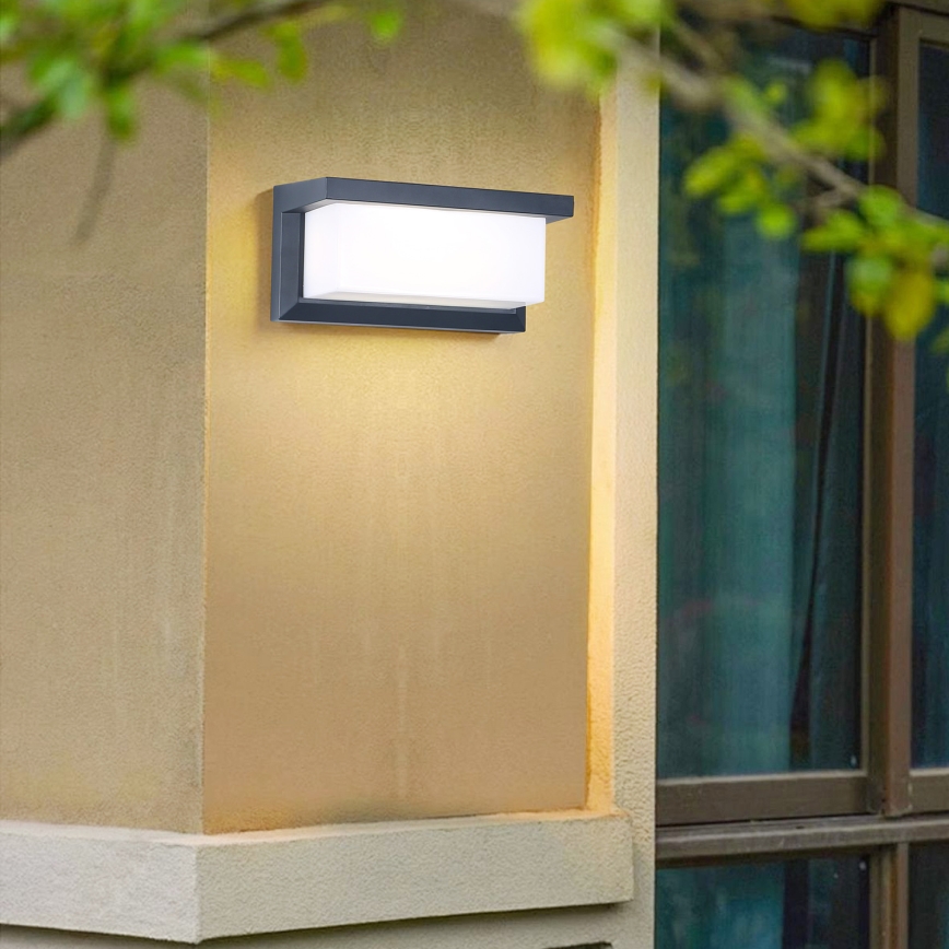 Brilagi - Aplique de parede exterior LED dimerizável BRICKY 1xE27/6W/230V 2700–6500K IP54 antracite