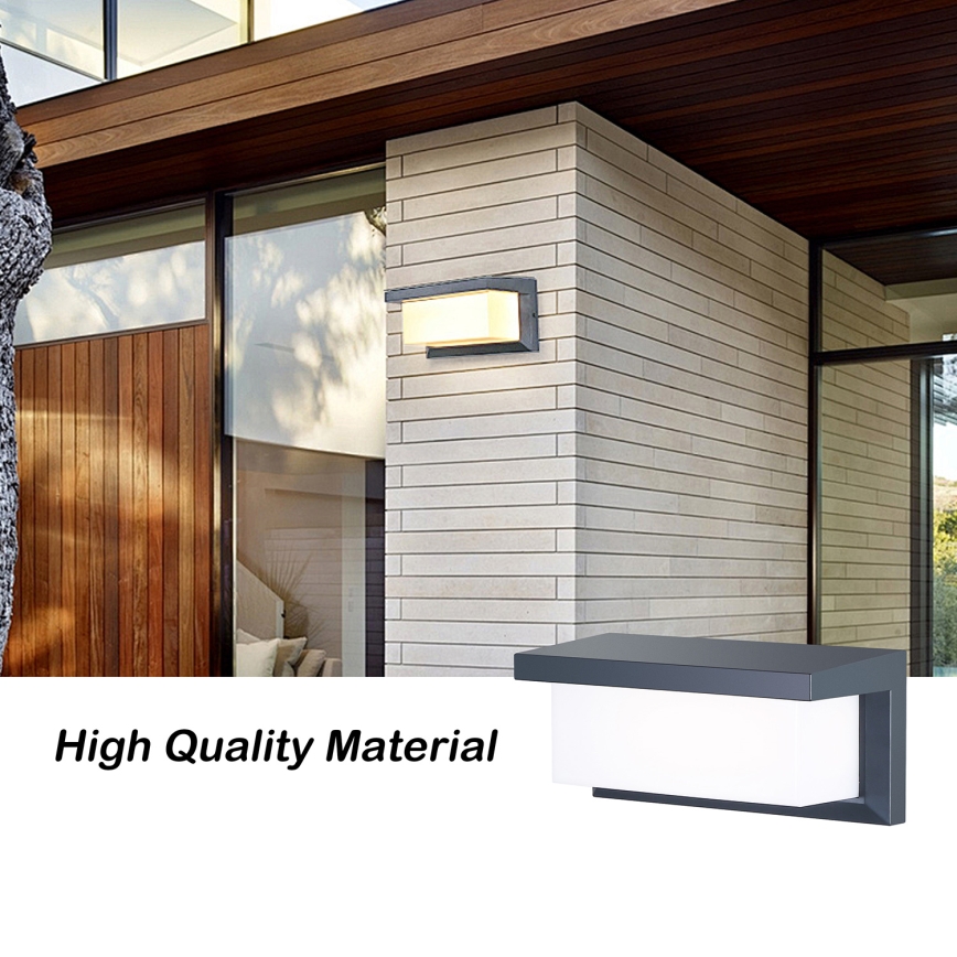 Brilagi - Aplique de parede exterior LED dimerizável BRICKY 1xE27/6W/230V 2700–6500K IP54 antracite
