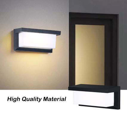 Brilagi - Aplique de parede LED regulável para exterior BRICKY 1xE27/6W/230V 2700-6500K IP54 preto