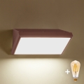 Brilagi - Aplique de parede exterior LED dimerizável TRIANGLE 1xE27/6W/230V 2700-6500K IP65 castanho