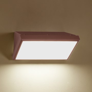 Brilagi - Aplique de parede exterior LED dimerizável TRIANGLE 1xE27/6W/230V 2700-6500K IP65 castanho