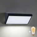 Brilagi - Aplique de parede exterior LED dimerizável TRIANGLE 1xE27/6W/230V 2700-6500K IP65 preto