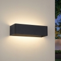 Brilagi - Aplique de parede exterior LED DONNANI LED/12W/230V 30 cm preto IP44