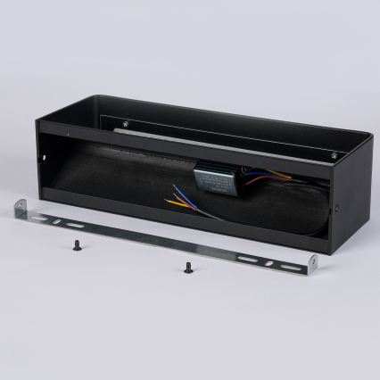 Brilagi - Aplique de parede exterior LED DONNANI LED/12W/230V 30 cm preto IP44