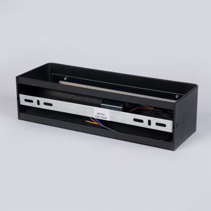 Brilagi - Aplique de parede exterior LED DONNANI LED/12W/230V 30 cm preto IP44