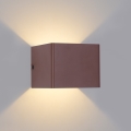 Brilagi - Aplique de parede exterior LED DONNANI LED/5W/230V 10 cm castanho IP44