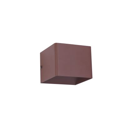 Brilagi - Aplique de parede exterior LED DONNANI LED/5W/230V 10 cm castanho IP44