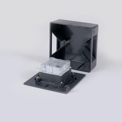 Brilagi - Aplique de parede exterior LED DOUBLERAY LED/6W/230V antracite IP54