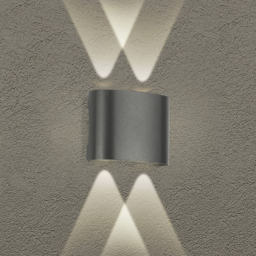 Brilagi - Aplique de parede exterior LED FLAREBOX LED/4W/230V antracite IP65