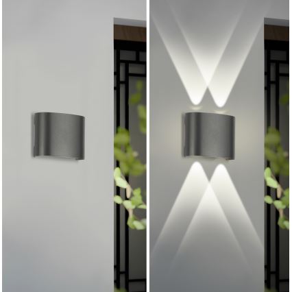 Brilagi - Aplique de parede exterior LED FLAREBOX LED/4W/230V antracite IP65