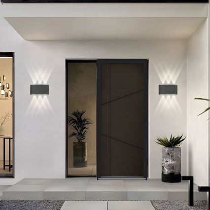 Brilagi - Aplique de parede exterior LED FLAREBOX LED/6W/230V antracite IP65