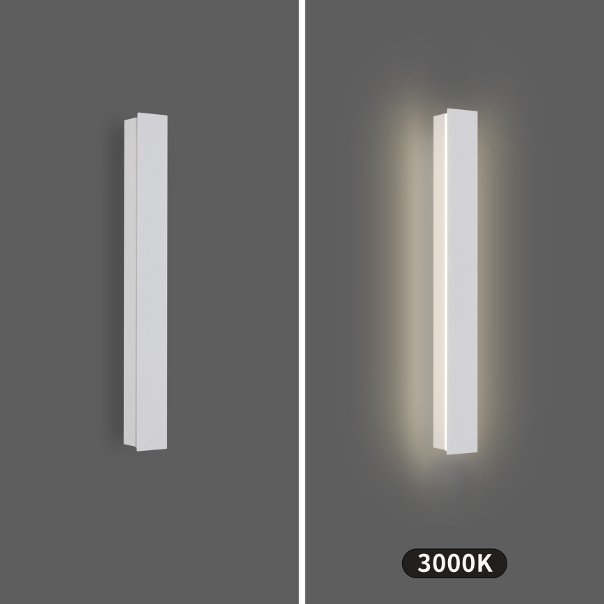 Brilagi - Aplique de parede para exterior LINEAR LED/12W/230V 3000K IP65 50 cm branco CRI 90