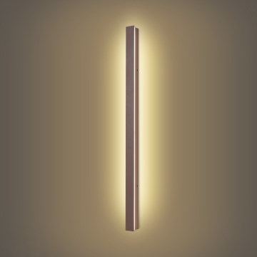 Brilagi - Aplique de parede exterior LED LINEAR LED/22W/230V 3000K IP65 100 cm castanho IRC 90