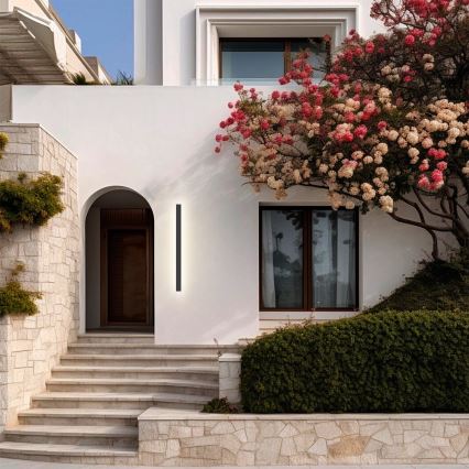 Brilagi - Aplique de parede LED para exterior LINEAR LED/22W/230V 3000K IP65 100 cm antracite CRI 90