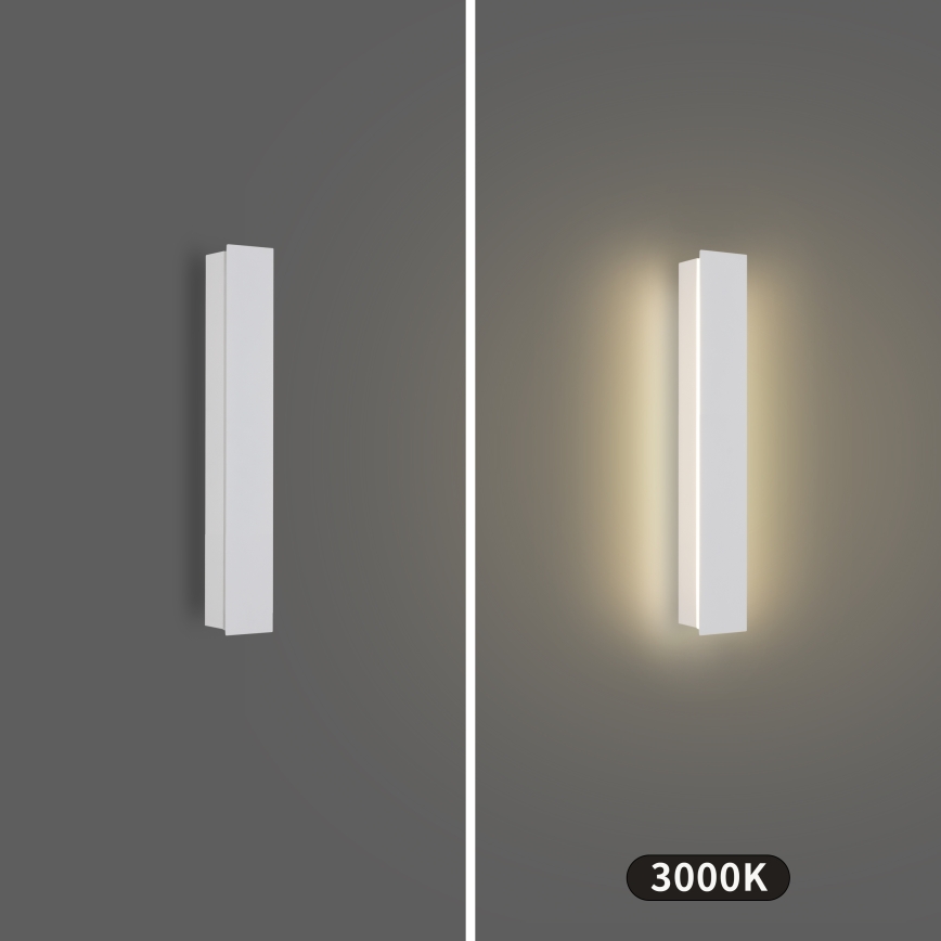 Brilagi - Aplique de parede LED para exterior LINEAR LED/8W/230V 3000K IP65 30 cm branco CRI 90