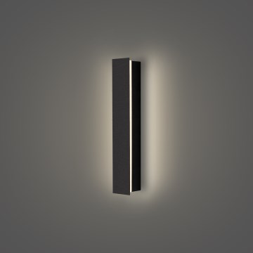 Brilagi - Aplique de parede exterior LED LINEAR LED/8W/230V 4000K IP65 30 cm preto CRI 90