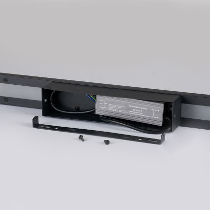 Brilagi - Aplique de parede exterior LUNA LED/30W/230V 4000K IP65 150 cm preto CRI 90