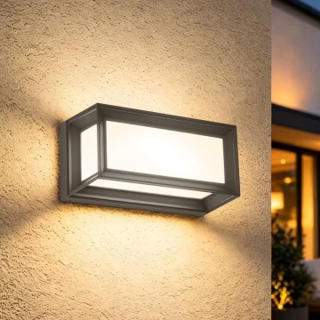 Brilagi - Aplique de parede exterior LED PARKER LED/12W/230V 3000/4500/6000K antracite IP44