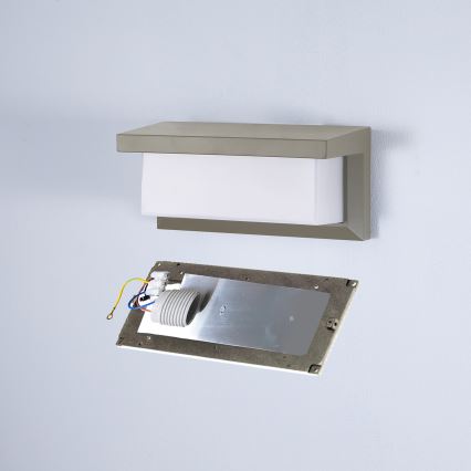Brilagi - Aplique de parede exterior LED regulável BRICKY 1xE27/6W/230V 2700-6500K IP54 cinzento