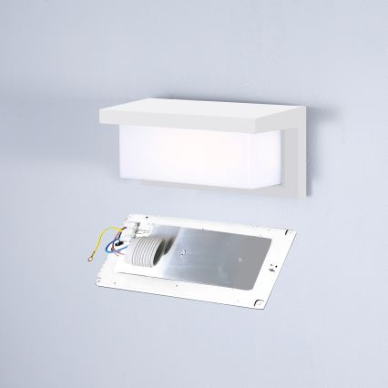 Brilagi - LED RGBW dimerizável aplique de parede para exterior BRICKY 1xE27/9W/230V 2700-6500K IP54 branco