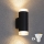 Brilagi - Aplique de parede exterior LED RGBW regulável MATERA 2xGU10/4,8W/230V 3000K IP54 preto + controlo remoto