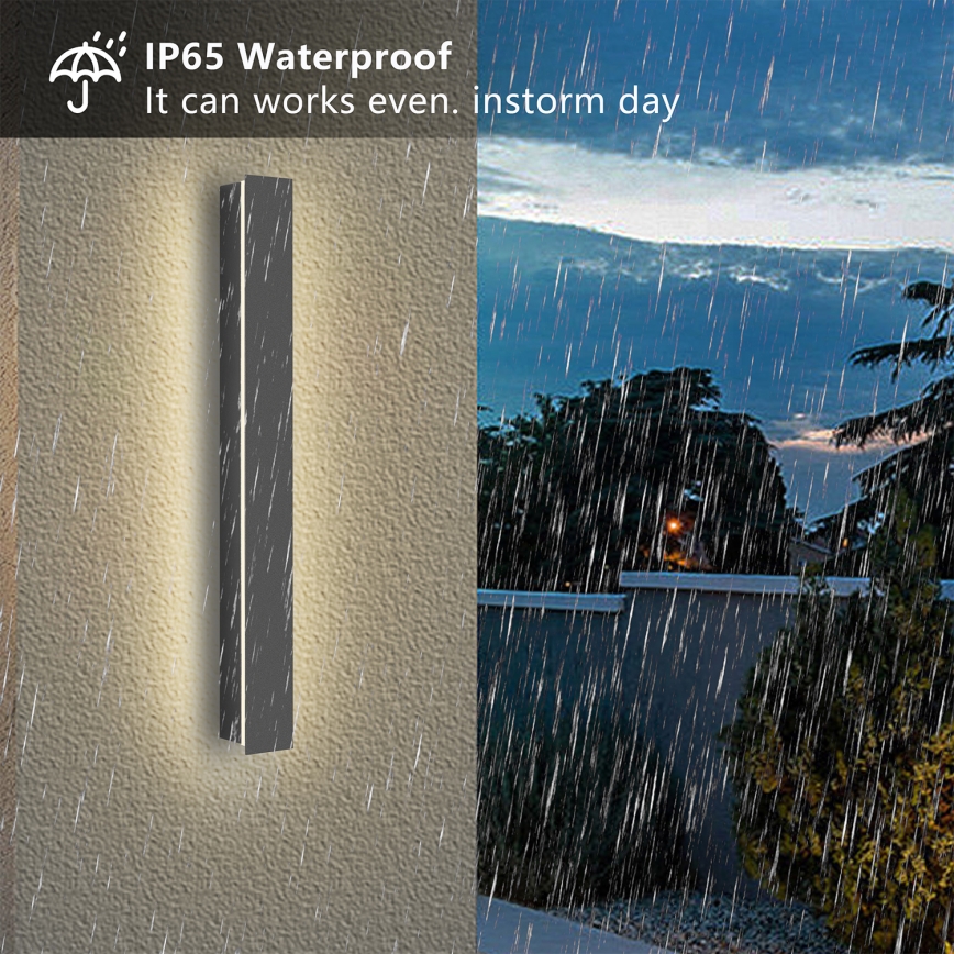 Brilagi - Aplique de parede LED para exterior LINEAR LED/12W/230V 4000K IP65 50 cm antracite CRI 90