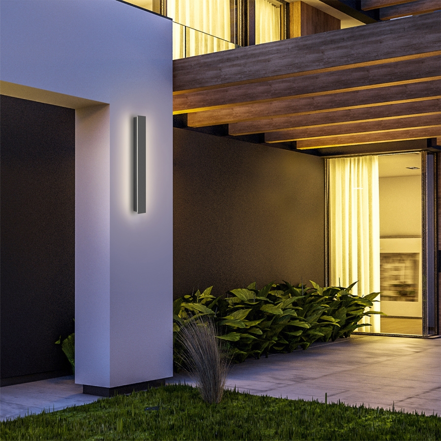 Brilagi - Aplique de parede LED para exterior LINEAR LED/12W/230V 4000K IP65 50 cm antracite CRI 90