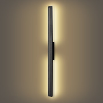 Brilagi - Aplique de parede exterior LINEO LED/24W/230V 3000K IP65 100 cm preto CRI 90