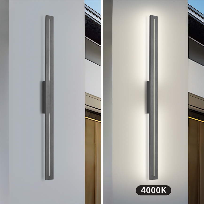 Brilagi - Aplique de parede LED para exterior LINEO LED/24W/230V 4000K IP65 100 cm antracite CRI 90