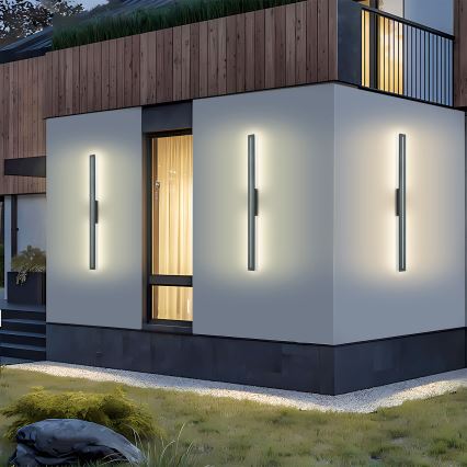 Brilagi - Aplique de parede LED para exterior LINEO LED/24W/230V 4000K IP65 100 cm antracite CRI 90