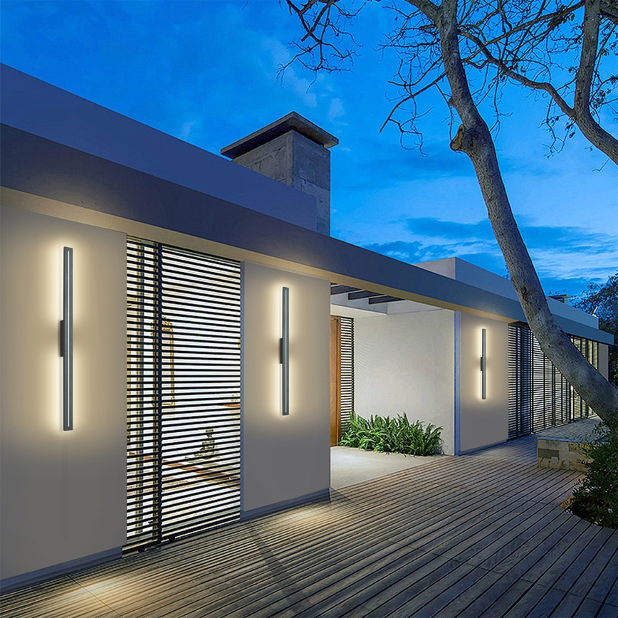 Brilagi - Aplique de parede LED para exterior LINEO LED/24W/230V 4000K IP65 100 cm antracite CRI 90