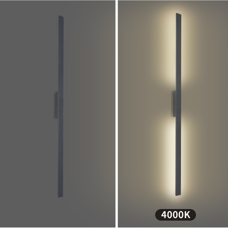 Brilagi - Aplique de parede LED para exterior LUNA LED/30W/230V 4000K IP65 150 cm antracite IRC 90