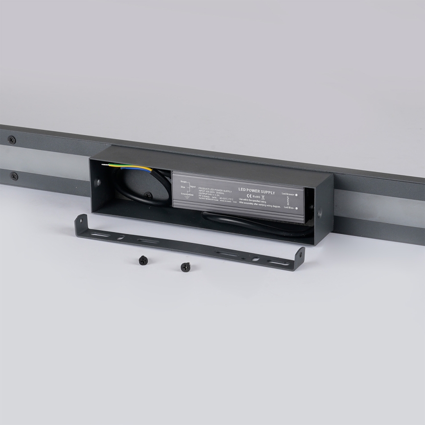 Brilagi - Aplique de parede LED para exterior LUNA LED/30W/230V 4000K IP65 150 cm antracite IRC 90