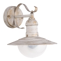 Brilagi - Aplique de parede exterior MOLDE 1xE27/60W/230V IP44 branco/pátina