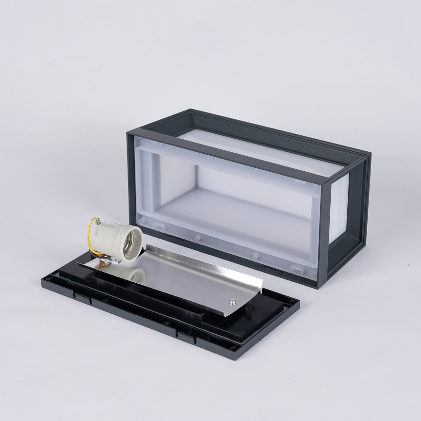 Brilagi - Aplique de parede exterior PARKER 1xE27/60W/230V antracite IP44