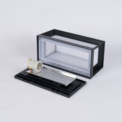 Brilagi - Aplique de parede exterior PARKER 1xE27/60W/230V preto IP44
