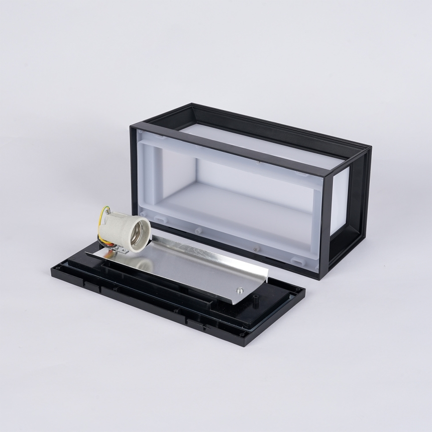 Brilagi - Aplique de parede exterior PARKER 1xE27/60W/230V preto IP44