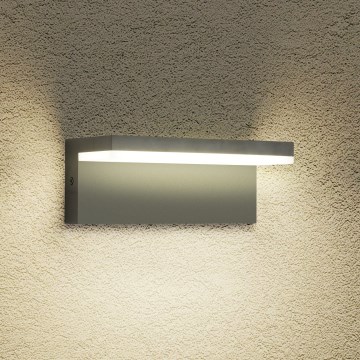 Brilagi - Aplique de parede exterior TESSI LED/10W/230V antracite IP54