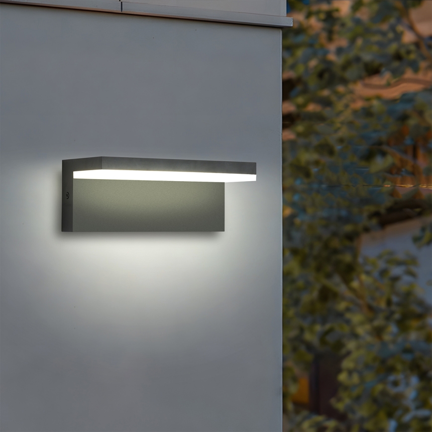 Brilagi - Aplique de parede exterior TESSI LED/10W/230V antracite IP54