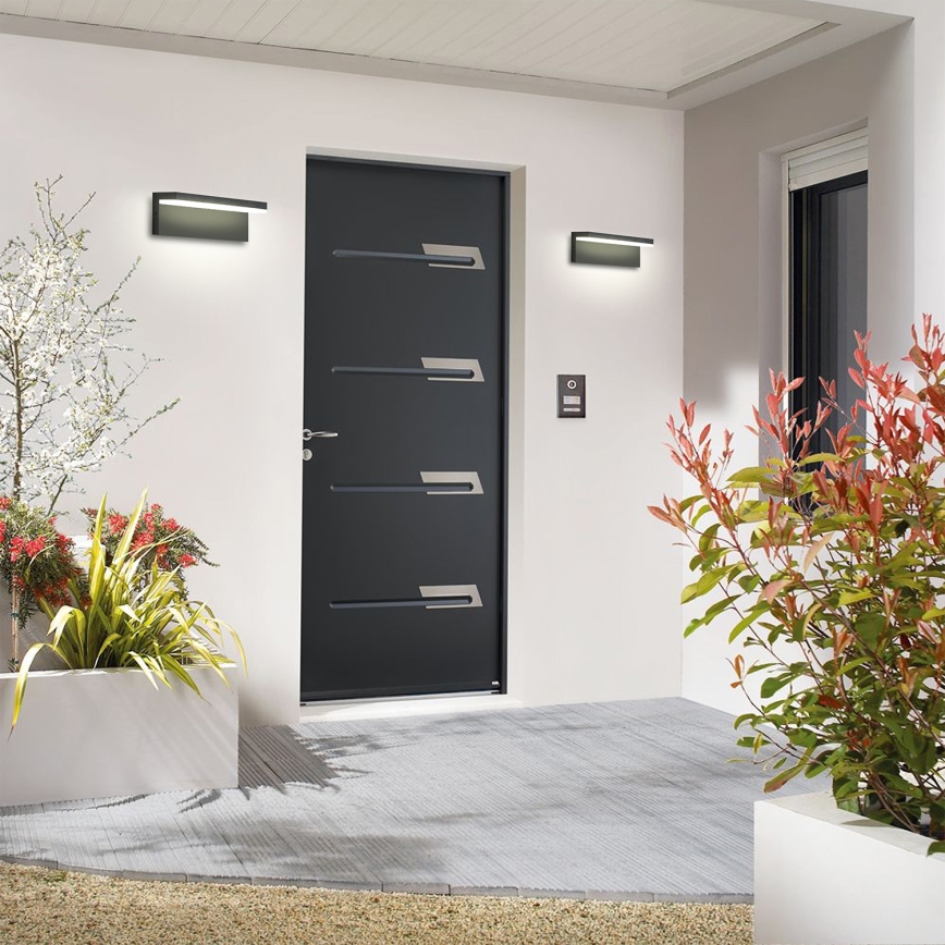 Brilagi - Aplique de parede exterior TESSI LED/10W/230V antracite IP54