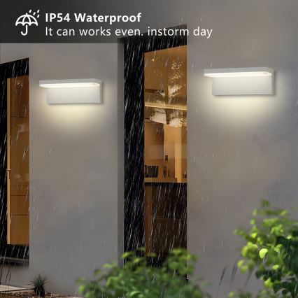 Brilagi - Aplique de parede exterior TESSI LED/10W/230V branco IP54