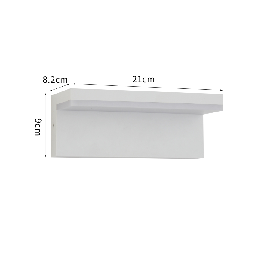 Brilagi - Aplique de parede exterior TESSI LED/10W/230V branco IP54