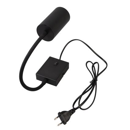 Brilagi - Aplique de parede flexível com interruptor SELE 1xGU10/30W/230V preto/dourado