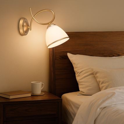 Brilagi - Aplique de parede FRED 1xE27/60W/230V dourado