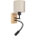 Brilagi - Aplique de parede infantil flexível LED BOBO WOOD 1xE27/25W/230V + LED/3W carvalho/preto/bege/bolinhas