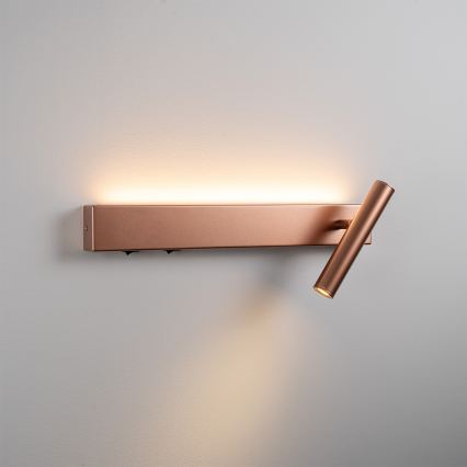 BRILAGI - Aplique de parede direcionável LED ARLIX LED/3W/230V + LED/7W, acabamento bronze, IRC 90