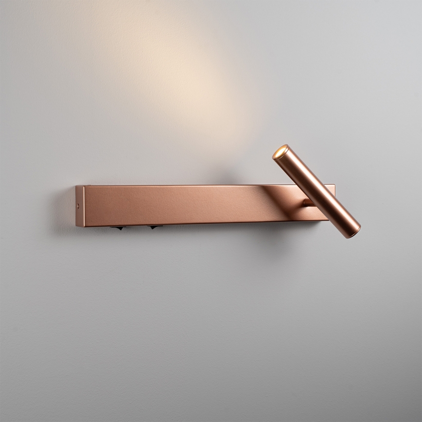 BRILAGI - Aplique de parede direcionável LED ARLIX LED/3W/230V + LED/7W, acabamento bronze, IRC 90