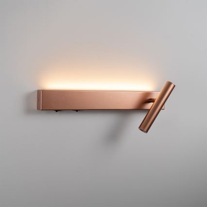 BRILAGI - Aplique de parede direcionável LED ARLIX LED/3W/230V + LED/7W, acabamento bronze, IRC 90
